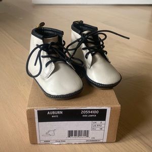 Dr Martens Crib Booties White Baby Size 3